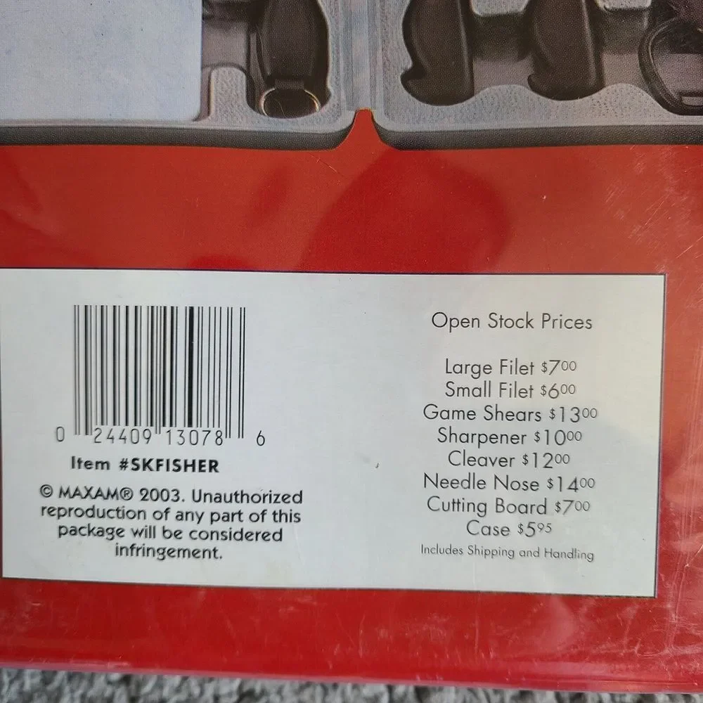 MAXAM 8 Piece Fisherman's Set with HD Storage Case $74.95 value‎